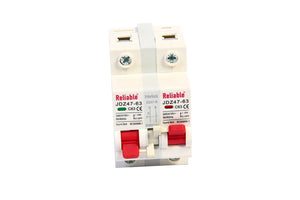 1P+1P MTS Interlocking 63A Reliable, Dual Power Manual Transfer switch, 1P+1P 63A AC Change Over Breaker Type, Isolating Swit