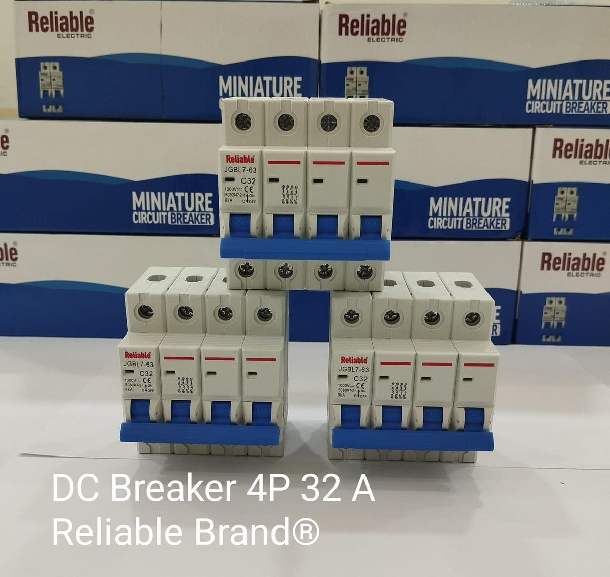 4P 32A, DC 1000V, MCB, Direct Current Breaker Reliable, Miniature Circuit Breaker For Solar PV System By Reliable Electric