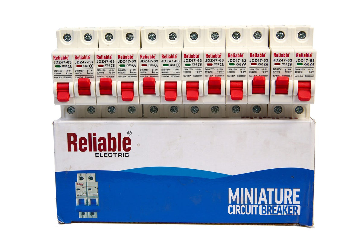 1P+1P MTS 63A Reliable, Dual Power Manual Transfer switch, 1P+1P 63A AC Change Over Breaker Type, Isolating Switch, By Reliab