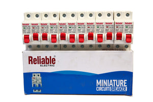 1P+1P MTS 63A Reliable, Dual Power Manual Transfer switch, 1P+1P 63A AC Change Over Breaker Type, Isolating Switch, By Reliab