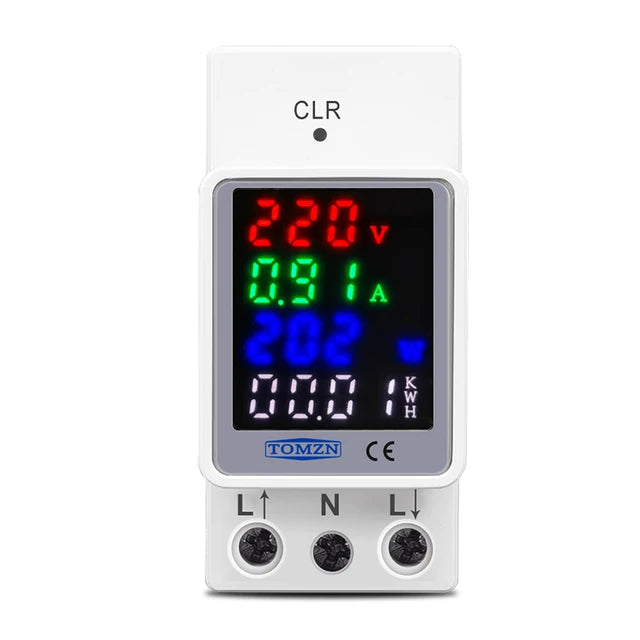Tomzn TOVA-100 6 in1 100A AC Din Rail Energy Meter
