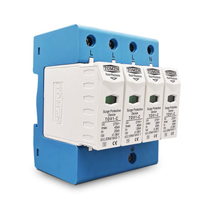AC SPD 4P, 3P+N 10KA, 20KA, 40KA,60KA upto 440V, Tomzn, House Surge Protector, Protective Low-voltage Arrester Device By Reli
