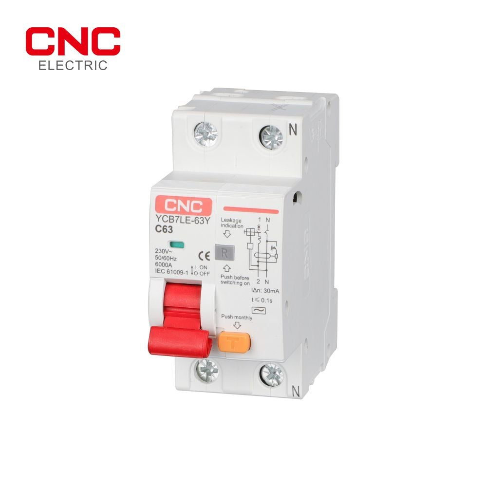 CNC YCB6HLN-63Y 63 Amp RCBO – Reliable Residual Current Circuit Breaker with Overcurrent & Leakage Protection