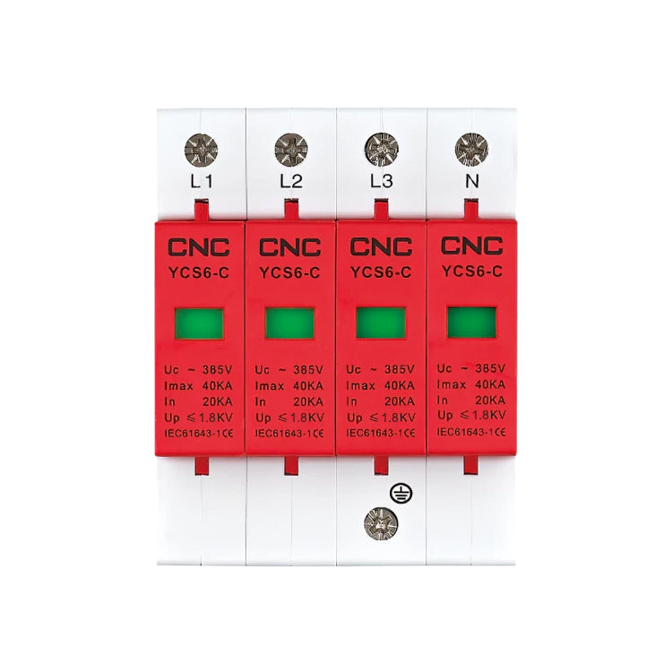 CNC YCS6-C 4P 385V AC SPD House Surge Protector