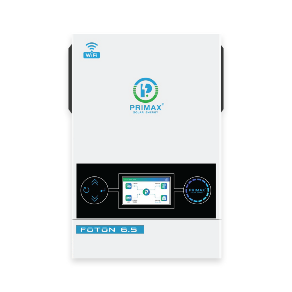 PRIMAX FOTON 6.5 4.5KW Hybrid Solar Inverter With 6500W Mppt Solar Cha ...