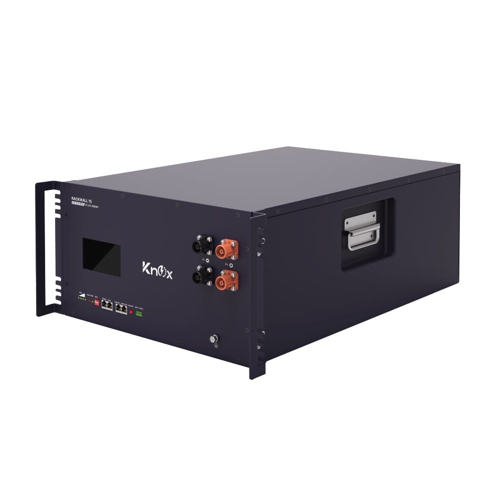 Knox Rack Wall 15 - 51.2V 280AH IP20 Touch LCD Display Lithium-Ion Battery – 14.33kWh Wall-Mounted & Rack-Mount Design Energy Storage Solution