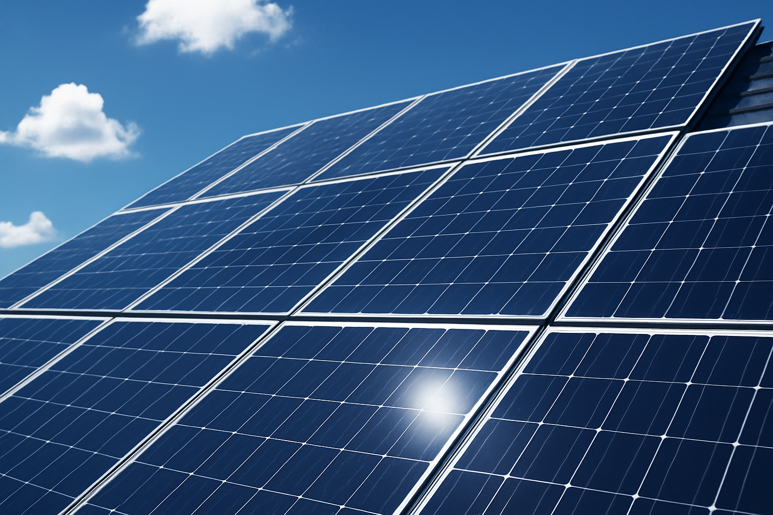 Solar Panels Image in square size